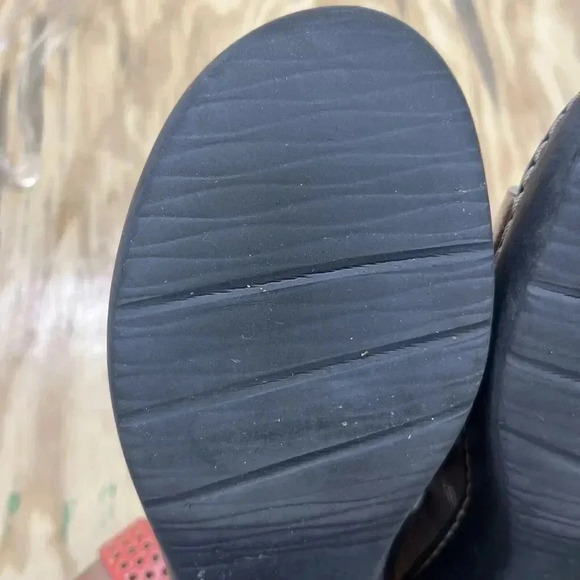 Clarks Collection Women's Slide Sandals Soft Cushion Sz 9.5 Metallic Gold - Picture 11 of 13